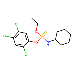 Trichlorophenyl cyclohexylamido ethyl thiophosphate