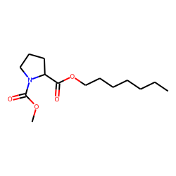 d-Proline, N-methoxycarbonyl-, heptyl ester