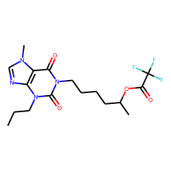 Xanthine, 1-(5'-hydroxyhexyl)-3-methyl-7-propyl, TFA
