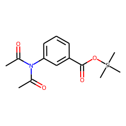 3-Aminobenzoic acid, N,N-bis(acetyl)-, trimethylsilyl ester