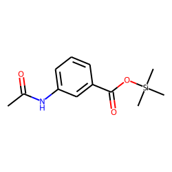 3-Aminobenzoic acid, N-acetyl-, trimethylsilyl ester