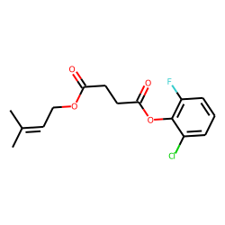 Succinic acid, 2-chloro-6-fluorophenyl 3-methylbut-2-en-1-yl ester