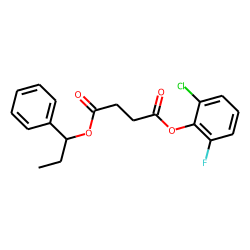 Succinic acid, 2-chloro-6-fluorophenyl 1-phenylpropyl ester