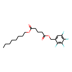 Glutaric acid, octyl 2,3,4,5-tetrafluorobenzyl ester