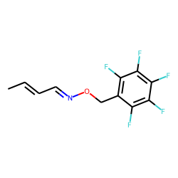 Crotonaldehyde O-pentafluorophenylmethyl-oxime