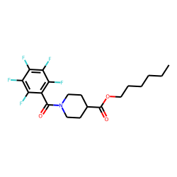 Isonipecotic acid, N-pentafluorobenzoyl-, hexyl ester