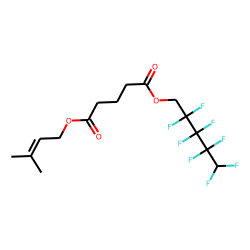 Glutaric acid, 2,2,3,3,4,4,5,5-octafluoropentyl 3-methylbut-2-enyl ester