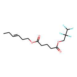 Glutaric acid, 2,2,3,3-tetrafluoropropyl cis-hex-3-enyl ester