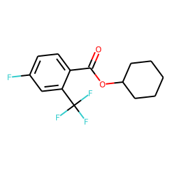 4-Fluoro-2-trifluoromethylbenzoic acid, cyclohexyl ester
