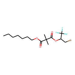 Dimethylmalonic acid, 1-bromo-3,3,3-trifluoroprop-2-yl heptyl ester