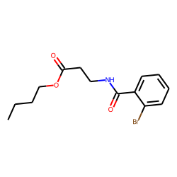«beta»-Alanine, N-(2-bromobenzoyl)-, butyl ester