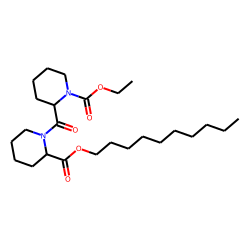 Pipecolylpipecolic acid, N-ethoxycarbonyl-, decyl ester
