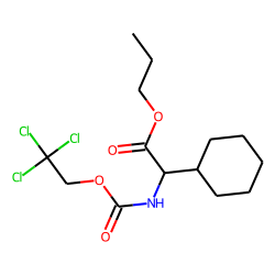 Glycine, 2-cyclohexyl-N-(2,2,2-trichloroethoxy)carbonyl-, propyl ester