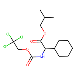 Glycine, 2-cyclohexyl-N-(2,2,2-trichloroethoxy)carbonyl-, isobutyl ester