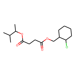 Succinic acid, 3-methylbut-2-yl (2-chlorocyclohexyl)methyl ester