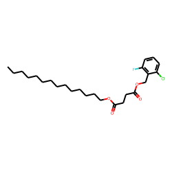 Succinic acid, 2-chloro-6-fluorobenzyl tetradecyl ester