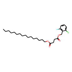 Succinic acid, 2-chloro-6-fluorobenzyl hexadecyl ester