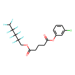 Glutaric acid, 2,2,3,3,4,4,5,5-octafluoropentyl 3-chlorophenyl ester