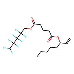 Glutaric acid, oct-1-en-3-yl 2,2,3,3,4,4,5,5-octafluoropentyl ester