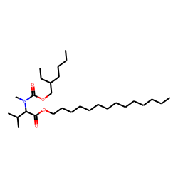 DL-Valine, N-methyl-N-(2-ethylhexyloxycarbonyl)-, tetradecyl ester
