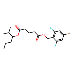 Glutaric acid, 2,6-difluoro-4-bromobenzyl 2-methylhex-3-yl ester