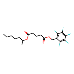Glutaric acid, hept-2-yl pentafluorobenzyl ester