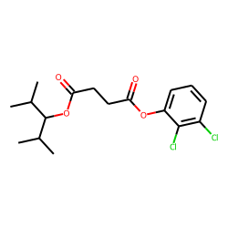 Succinic acid, 2,3-dichlorophenyl 2,4-dimethylpent-3-yl ester