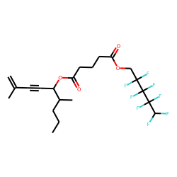 Glutaric acid, 2,2,3,3,4,4,5,5-octafluoropentyl 2,6-dimethylnon-1-en-3-yn-5-yl ester