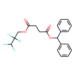 Succinic acid, 2,2,3,3-tetrafluoropropyl diphenylmethyl ester