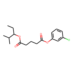 Glutaric acid, 2-methylpent-3-yl 3-chlorophenyl ester