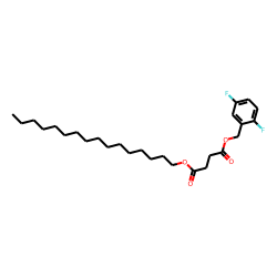Succinic acid, 2,5-difluorobenzyl hexadecyl ester