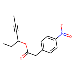 Benzeneacetic acid, 4-nitro-, hex-4-yn-3-yl ester