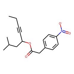 Benzeneacetic acid, 4-nitro-, 2-methyloct-5-yn-4-yl ester