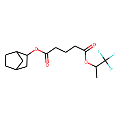 Glutaric acid, 2-norbornyl 1,1,1-trifluoroprop-2-yl ester