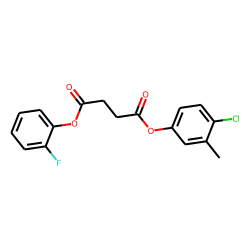 Succinic acid, 4-chloro-3-methylphenyl 2-fluorophenyl ester