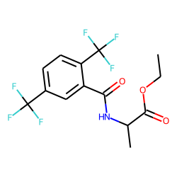 D-Alanine, N-(2,5-ditrifluoromethylbenzoyl)-, ethyl ester