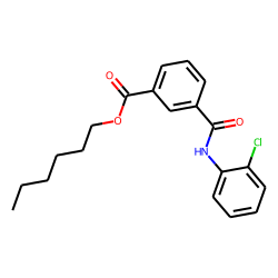 Isophthalic acid, monoamide, N-(2-chlorophenyl)-, hexyl ester
