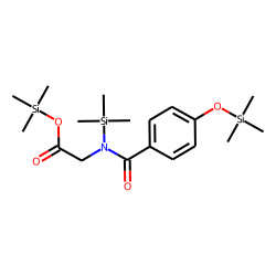 Glycine, N-(trimethylsilyl)-N-[4-[(trimethylsilyl)oxy]benzoyl]-, trimethylsilyl ester