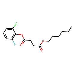 Succinic acid, 2-chloro-6-fluorophenyl hexyl ester