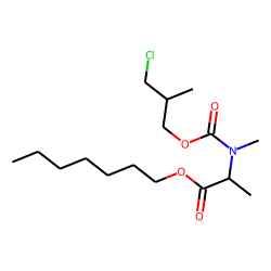DL-Alanine, N-methyl-N-(3-chloro-2-methylpropoxycarbonyl)-, heptyl ester