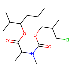 DL-Alanine, N-methyl-N-(3-chloro-2-methylpropoxycarbonyl)-, 2-methylhex-3-yl ester