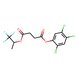 Succinic acid, 1,1,1-trifluoroprop-2-yl 2,4,5-trichlorophenyl ester