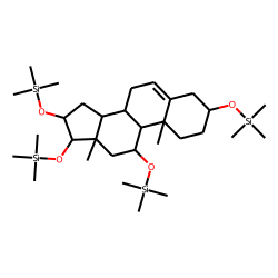 3,11,16,17-Tetrahydroxy-5-androstene, tetrakis-TMS