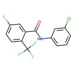 3-Fluoro-6-trifluoromethylbenzamide, N-(3-chlorophenyl)-