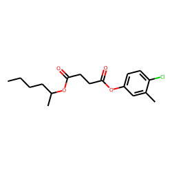 Succinic acid, 4-chloro-3-methylphenyl 2-hexyl ester