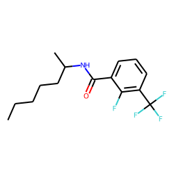 Benzamide, 3-trifluoromethyl-2-fluoro-N-(hept-2-yl)-