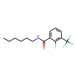 Benzamide, 3-trifluoromethyl-2-fluoro-N-hexyl-