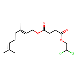 Succinic acid, 2,2-dichloroethyl neryl ester