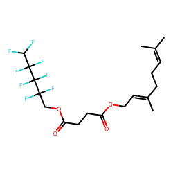 Succinic acid, 2,2,3,3,4,4,5,5-octafluoropentyl geranyl ester