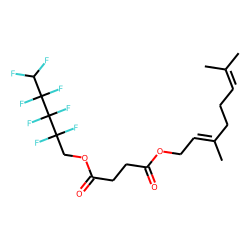 Succinic acid, 2,2,3,3,4,4,5,5-octafluoropentyl neryl ester